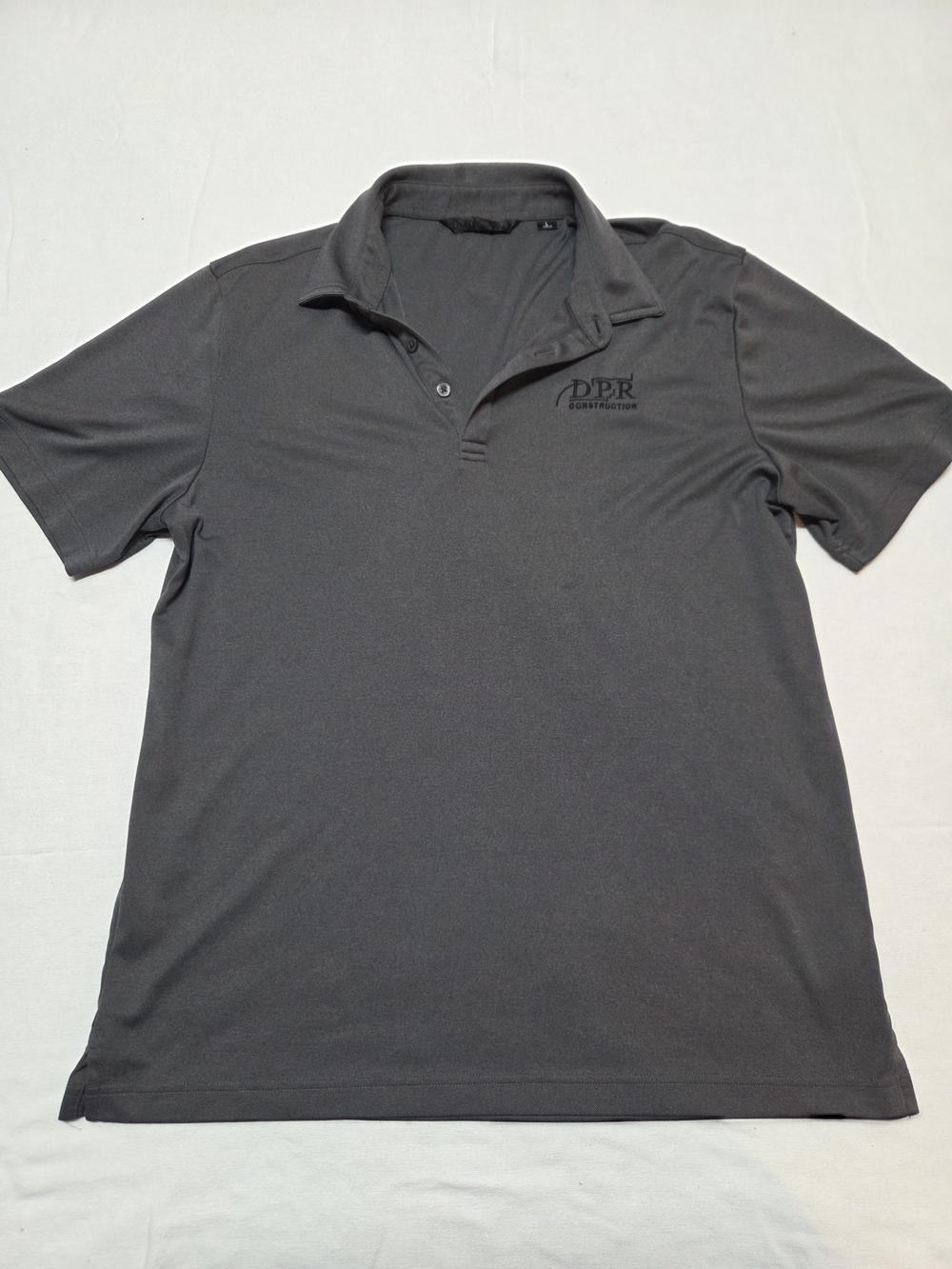 Travis Mathew Men's Gray Short-Sleeve Polo Size L